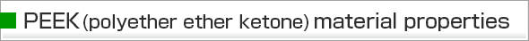 PEEK(Polyether ether ketone) material properties