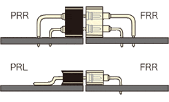 Example of horizontal mounting